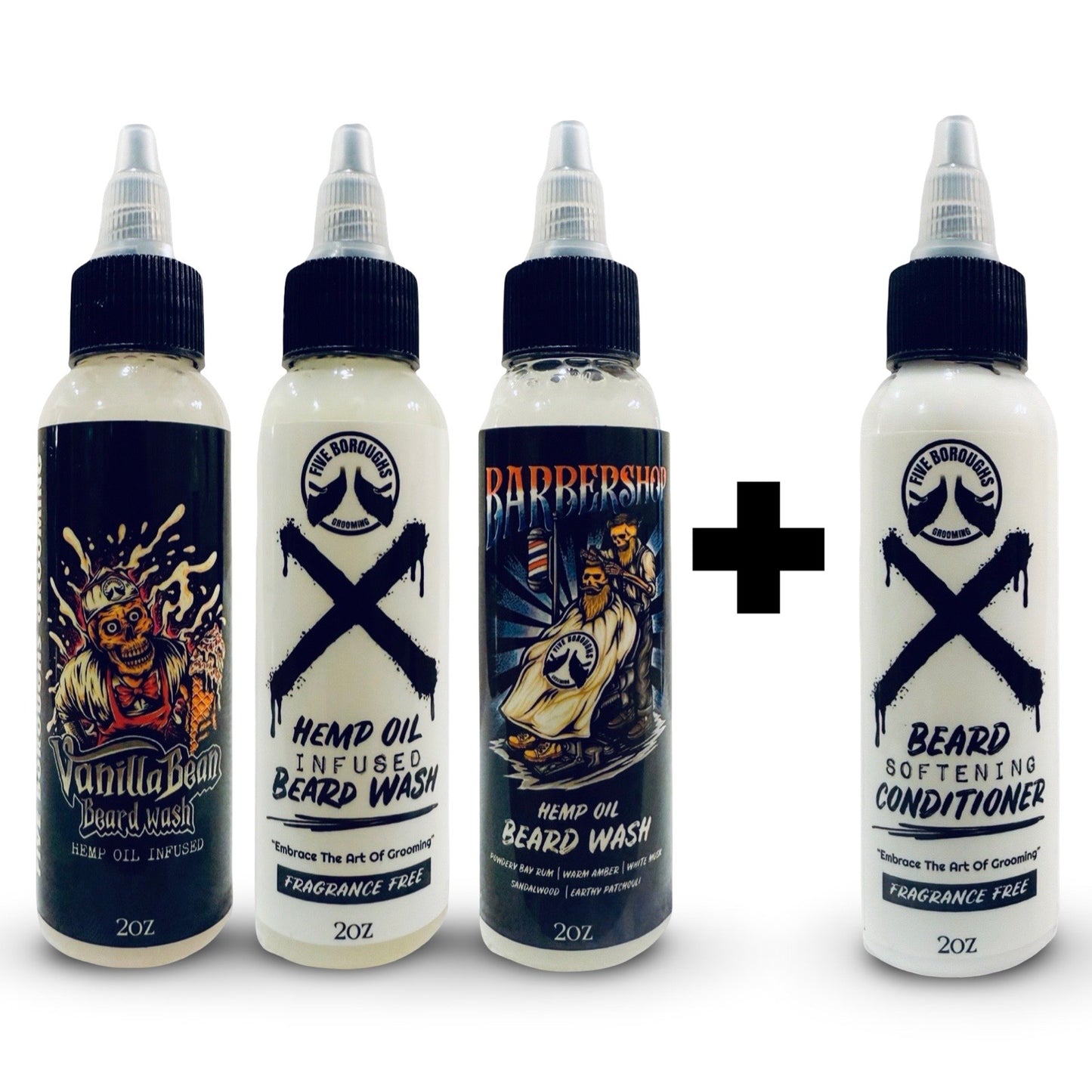 Beard Wash + Conditioner Combo (2oz)